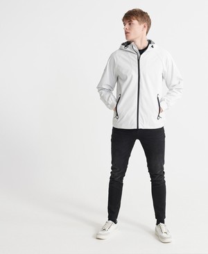 Superdry Echo Beach Cagoule Férfi Kabát Fehér | YRXEV5746